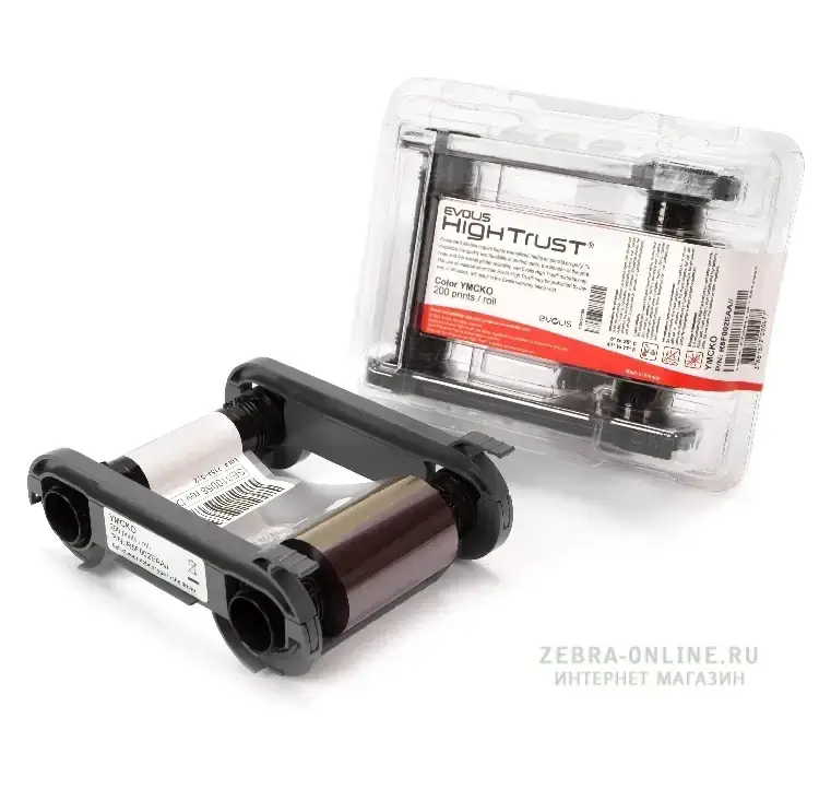 R5F002EAA Оригинальная лента YMCKO для Evolis Zenius 200 отпечатков