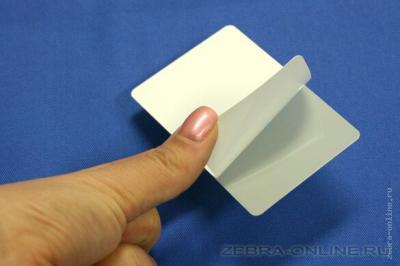 82266 UltraCard CR80 0.3 мм, пластиковая оригинальная наклейка PVC производства  США Поставка в коробках по 500 штук.