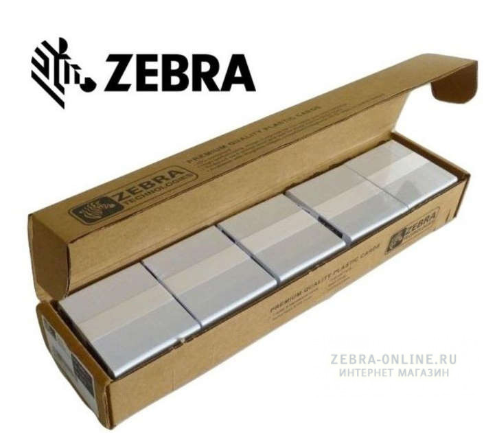 104523-111 Пластиковые карты Zebra Geniune, CR80 - упаковка 500 штук
